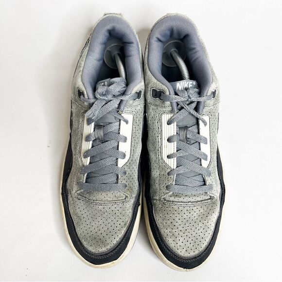 🍋 Nike • Men’s Alphaballer Low Top Dark/Wolf Gray Athletic Sneakers Sz 11 - Picture 2 of 10